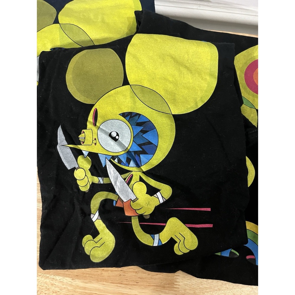 Space Monkey Knives Next‎ Level Apparel T-Shirt Sz Small James Dalek Marshall